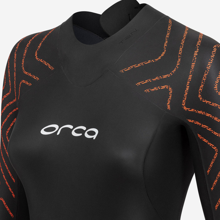 2023 Orca Womens Vitalis Back Zip Open Water Swim Wetsuit NN684601 - Black